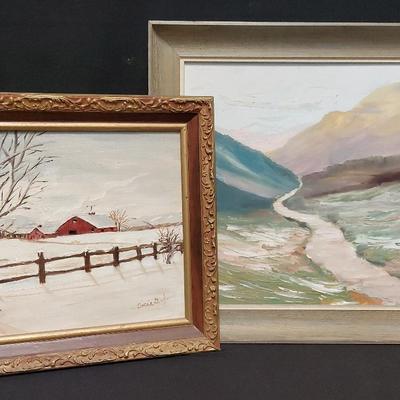 PAIR OF ORIGINAL LANDSCAPE PAINTINGS
