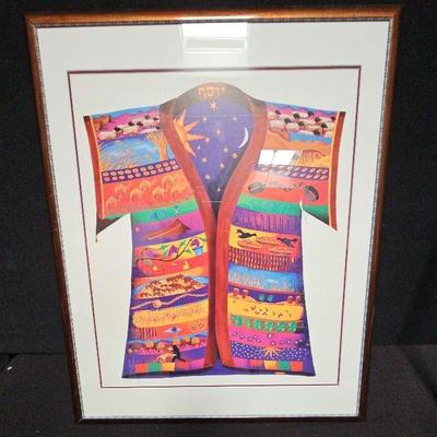 SIGNED JOSEPH'S COAT FRAMED PRINT BY LEO LOEBMAN