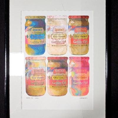 SIGNED/NUMBERED POP ART GEFILTE FISH BY MURRAY A EISNER 