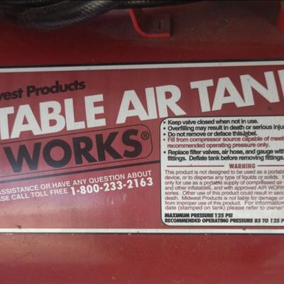 MIDWEST PRODUCTS PORTABLE AIR TANK