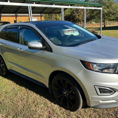 2016 Ford Edge Sport Racing Edition – 64K Miles, Custom Wheels, Leather Interior, Sony Stereo, Push Start, No Warning Lights, Super Clean.