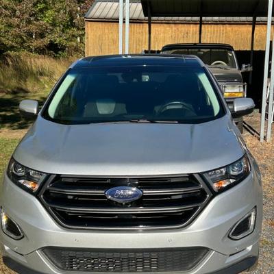 2016 Ford Edge Sport Racing Edition – 64K Miles, Custom Wheels, Leather Interior, Sony Stereo, Push Start, No Warning Lights, Super Clean.