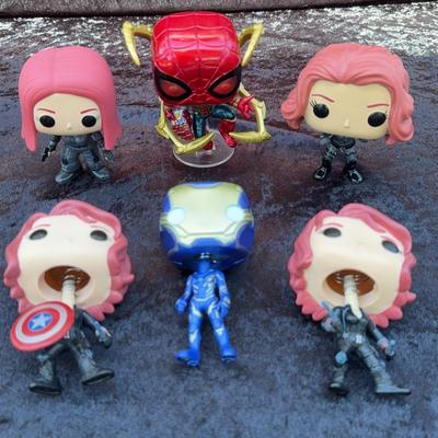 Unboxed 6 Piece Set Of Funko Pop! Figurines 