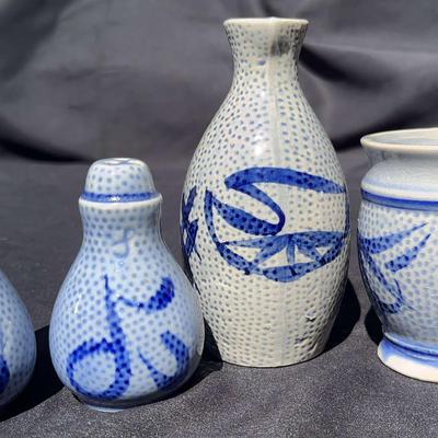 Small Vintage Decorative Pitchers With Accessories Group