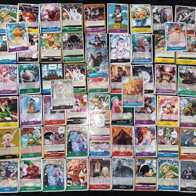 One Piece Anime TCG 72 Card Collection Assorted Rarities Trading Card Game