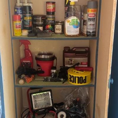 Blue Cabinet & Contents