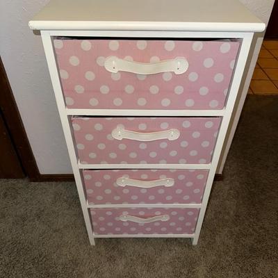 Pink And White Side Table