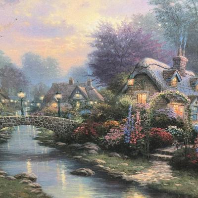 Lamplight Bridge By Thomas Kinkade