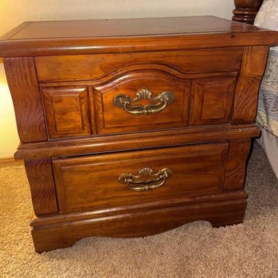 Pretty Wood Nightstand 