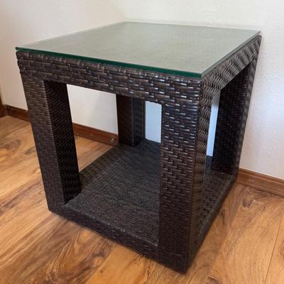 Wicker Side Table