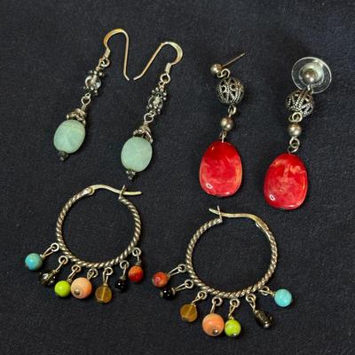 Colorful Sterling Earrings 