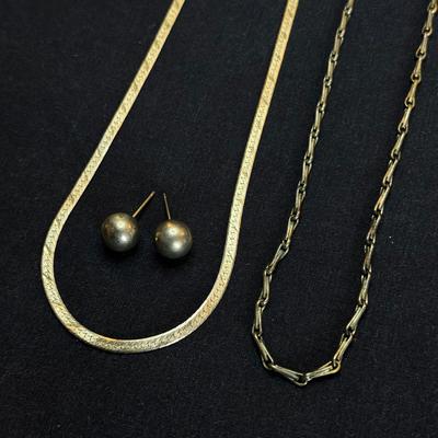 Sterling Chains and Earrings