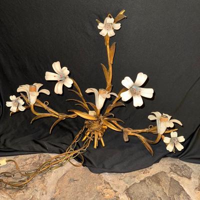 Antique Floral Light Fixture