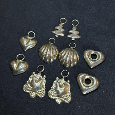 Five Silver Charm Pairs