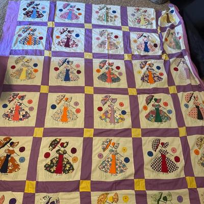 Lady Embroidery Quilt