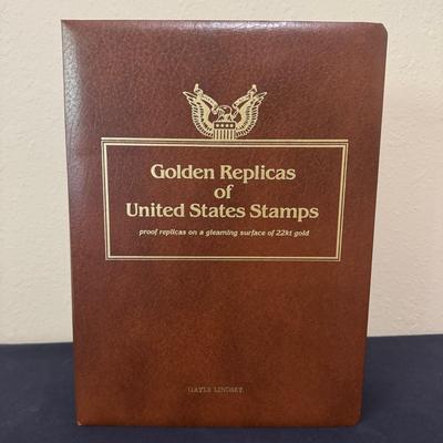 22kt Golden Replicas of U.S. Stamps