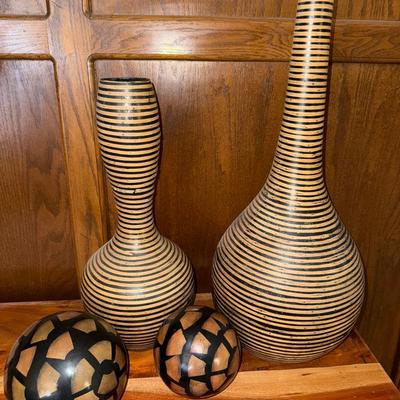 Decorative Vases And Spheres 