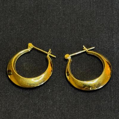 14K Gold Hoops