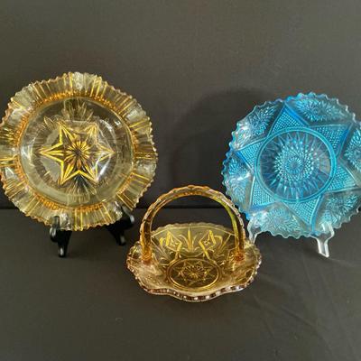 Colored Glass Dishes