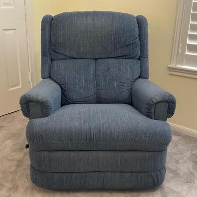 Blue Fabric La-Z-Boy Recliner 