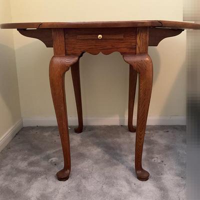 Small Oak Drop Leaf Table
