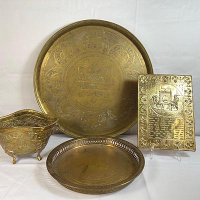 Brass Trays & Planter
