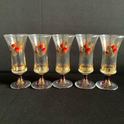 Strawberry Sherry Glasses