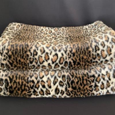 Pair of Faux Fur & Velour Throws