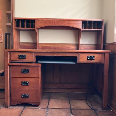 Bassett Desk, Filing Cabinet And Office Chair