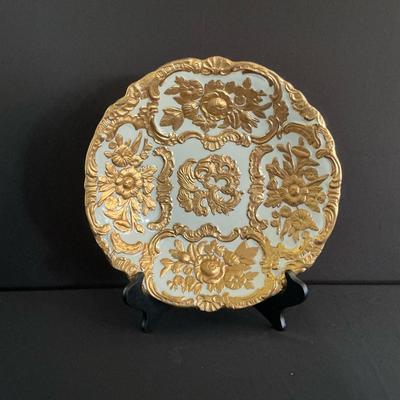 Raised Gilded Design Plate