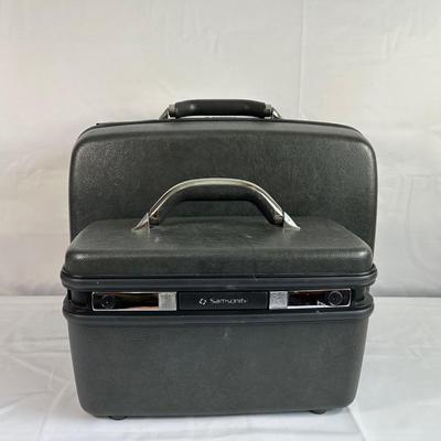 Samsonite Traincase & Clamshell Hard Suitcase 