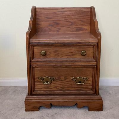 Small Wooden Nightstand by Mersman Waldron