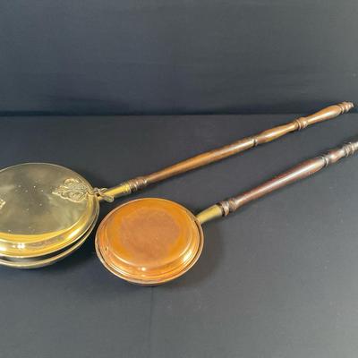 Vintage Copper Bed Warmers 