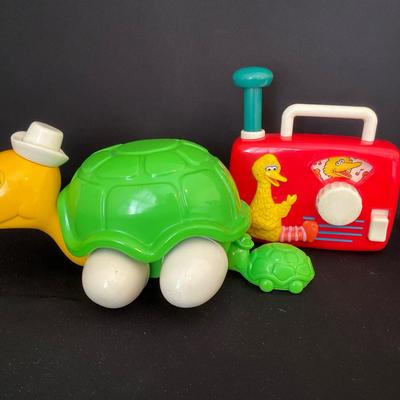 Vintage Big Bird & Tiptoe Turtle 