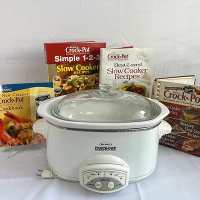 Rival Crock Pot & Cookbooks