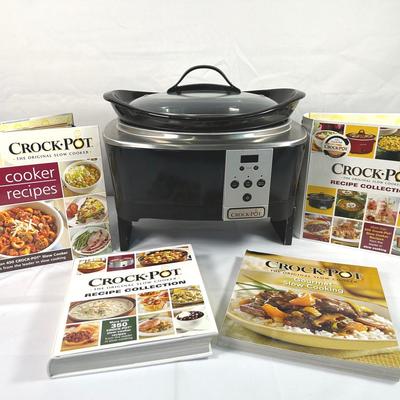 Crock-Pot 6qt. Slow Cooker & Cookbooks