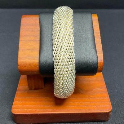 Tiffany & Co. Sterling Silver Somerset Mesh Bracelet 
