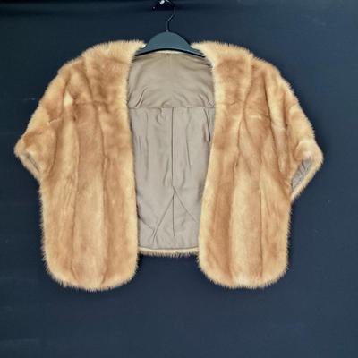 Light Golden Brown Mink Stole