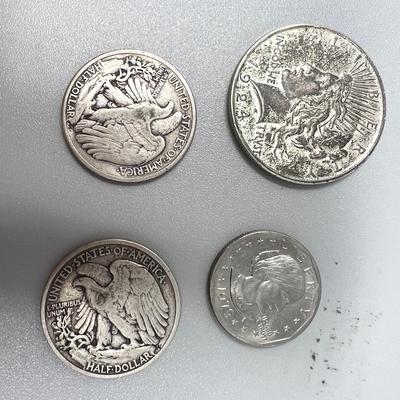 Peace Dollar, Walking Liberty & Sacagawea 