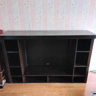 Entertainment Center With Cubbies 