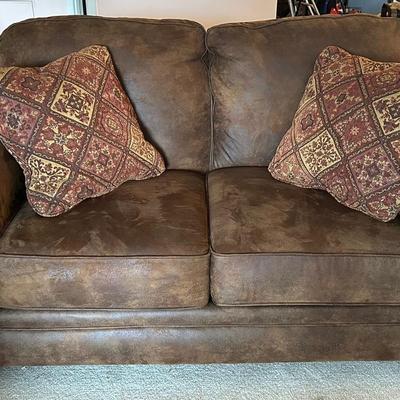2-Cushion Polyester Couch (2)