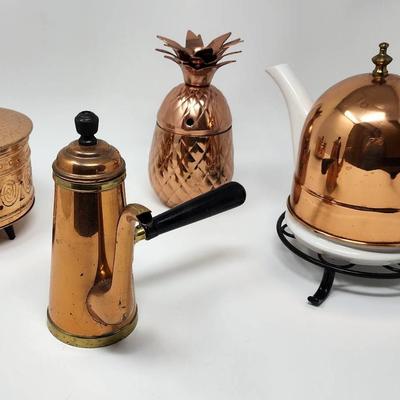 Kitchen Copper Decor - Tea/Coffee Kettles, Canisters