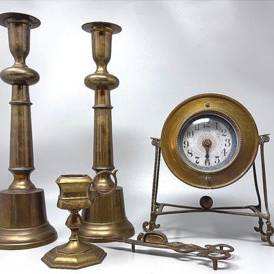 Brass Mantel Decor 