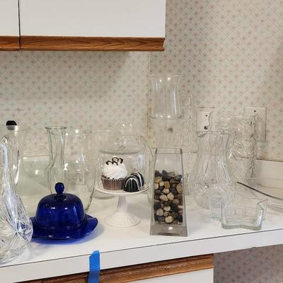 Crystal/Glass Pitchers, Vases, Decanters, Decor And More!