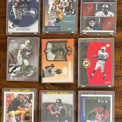 9 Collectible Rookie Football Cards #3