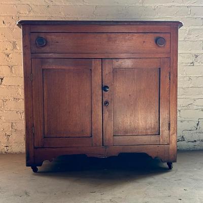 Victorian Walnut Washstand, Second Half 19th Century
