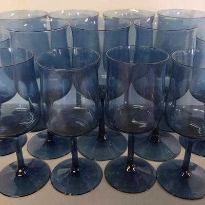 Blue Wine Glasses