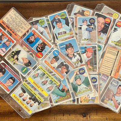 80+ Vintage 1969 Topps Baseball Cards