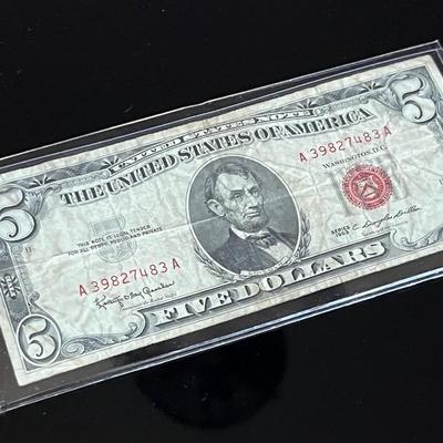 Series 1953 Red Seal $5 U.S. Note