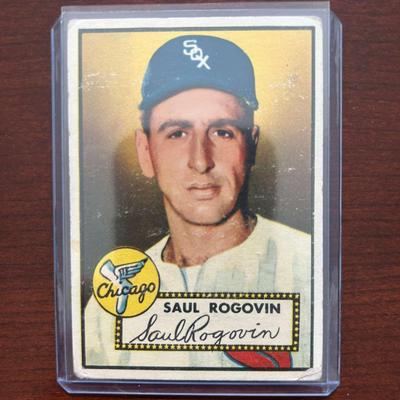 1952 Topps Baseball Card. Saul Rogovin - Chicago White Sox #159